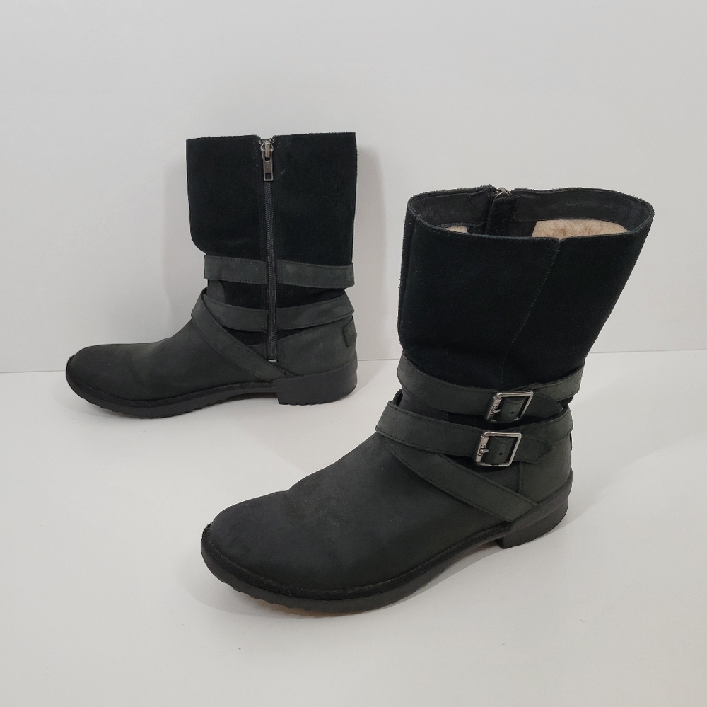 UGG Winter Boots with zipper and Buckle Straps